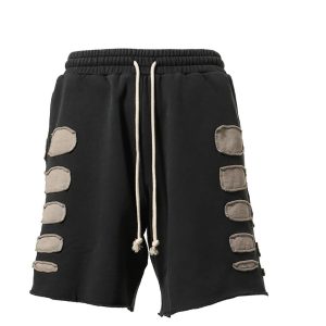 Satoshi Nakamoto Patchwork Moto Short