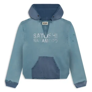 Satoshi Nakamoto Distressed V Cut Hoodie